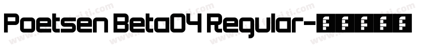 Poetsen Beta04 Regular字体转换